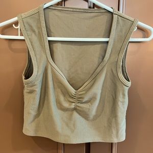 Five Dancewear Sweetheart Scoop, size Petite Adult, which is same as XS.